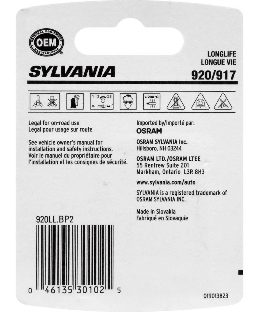 920 Sylvania Long Life Mini Bulb, 2-pk - Image 6