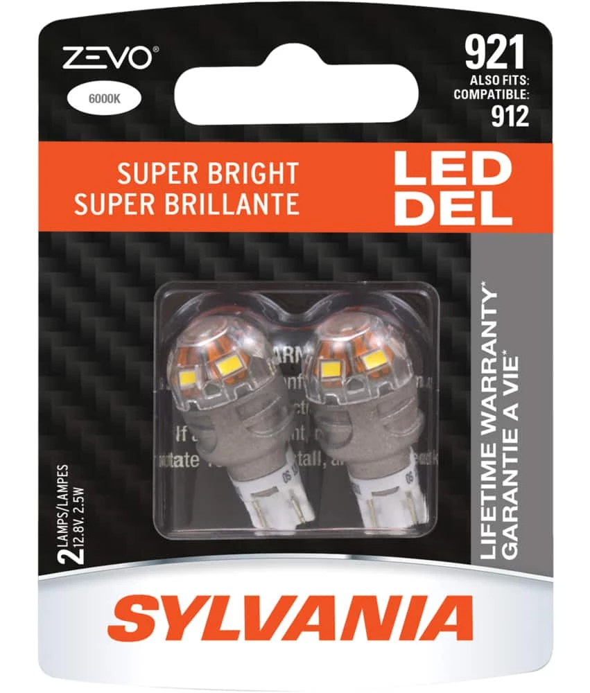 921 Sylvania ZEVO® LED Mini Bulb, Super Bright, 2-pk