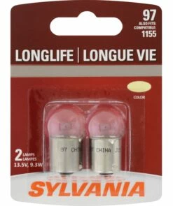 97 Sylvania Long Life Mini Bulb, 2-pk