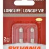 DE3021 Sylvania Long Life Mini Bulb, 2-pk