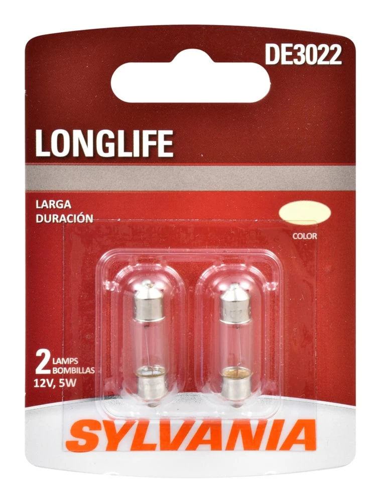 DE3022 Sylvania Long Life Mini Bulb, 2-pk - Image 2