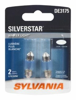 DE3175 Sylvania SilverStar® Mini Bulb, Whiter Light, 2-pk