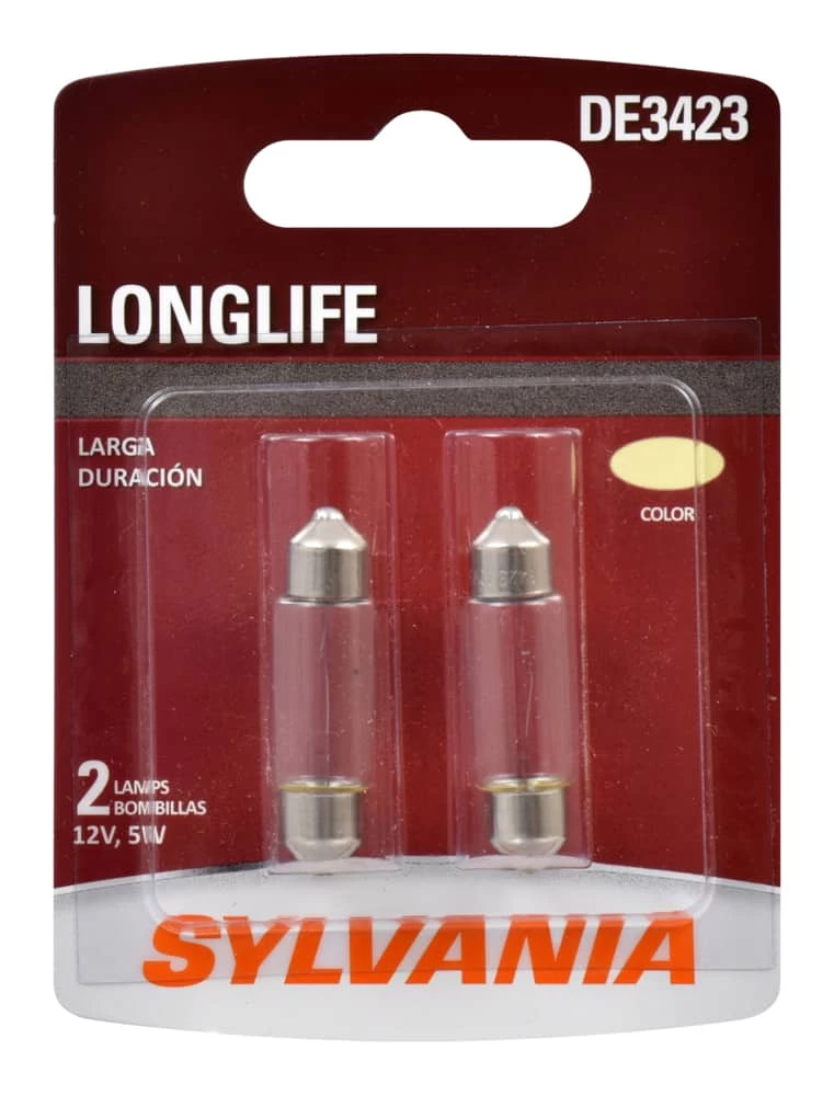 DE3423 Sylvania Long Life Mini Bulb, 2-pk - Image 2