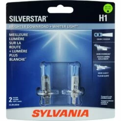 H1 Sylvania SilverStar® Halogen Headlight Bulb, Whiter Light, 2-pk
