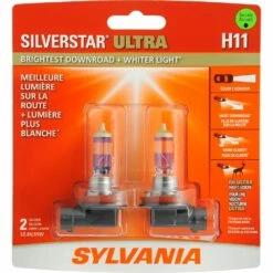 H11 Sylvania SilverStar® ULTRA Halogen Headlight Bulb, Whiter Light, 2-pk