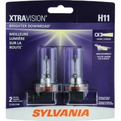 H11 Sylvania Halogen Headlight Bulb, 2-pk