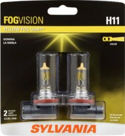 H11 Sylvania FogVision® Yellow Fog Light, 2-pk