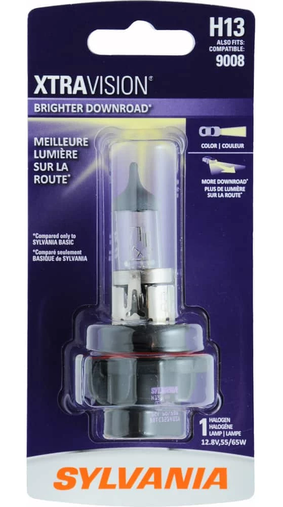 H13 Sylvania Halogen Headlight Bulb, 1-pk - Image 2