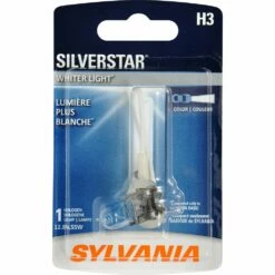 H3 Sylvania SilverStar® Halogen Headlight Bulb, Whiter Light, 1-pk