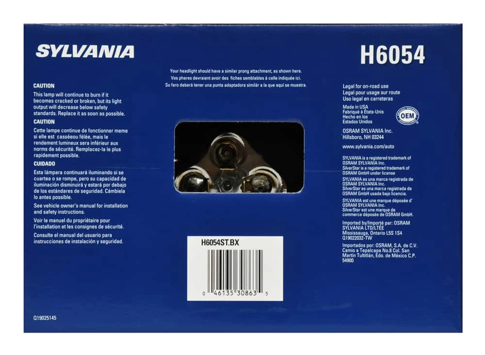 H6054 Sylvania SilverStar® Sealed Beam Headlight, 1-pk - Image 2