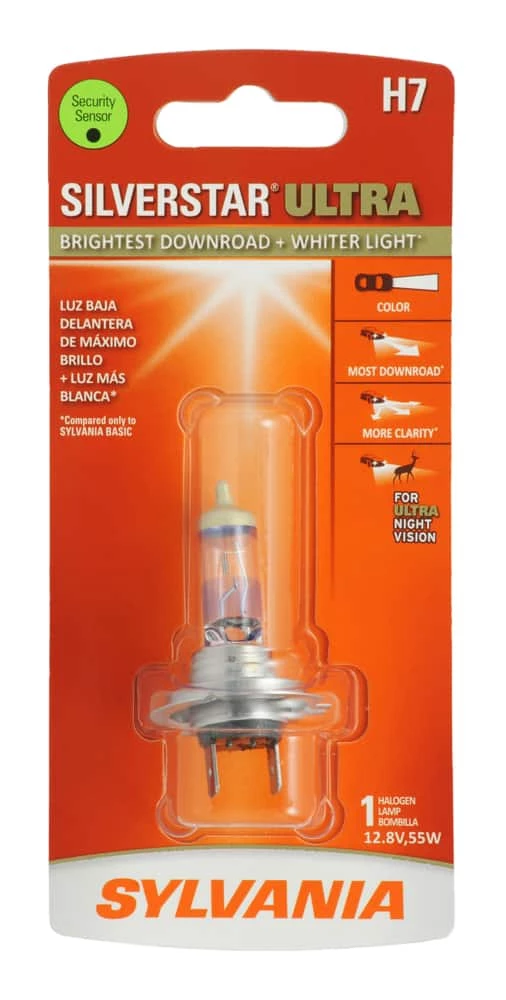 H7 Sylvania SilverStar® ULTRA Halogen Headlight Bulb, Whiter Light, 1-pk - Image 2