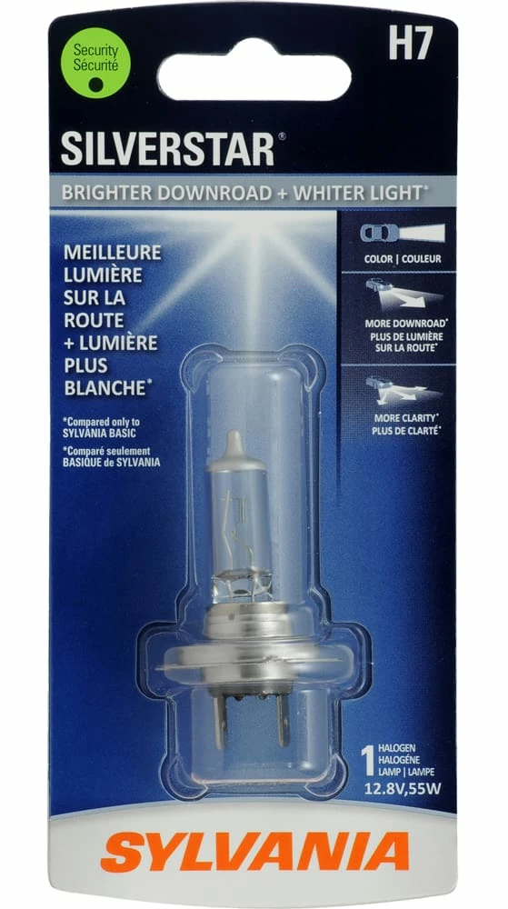 H7 Sylvania SilverStar® Halogen Headlight Bulb, Whiter Light, 1-pk - Image 2