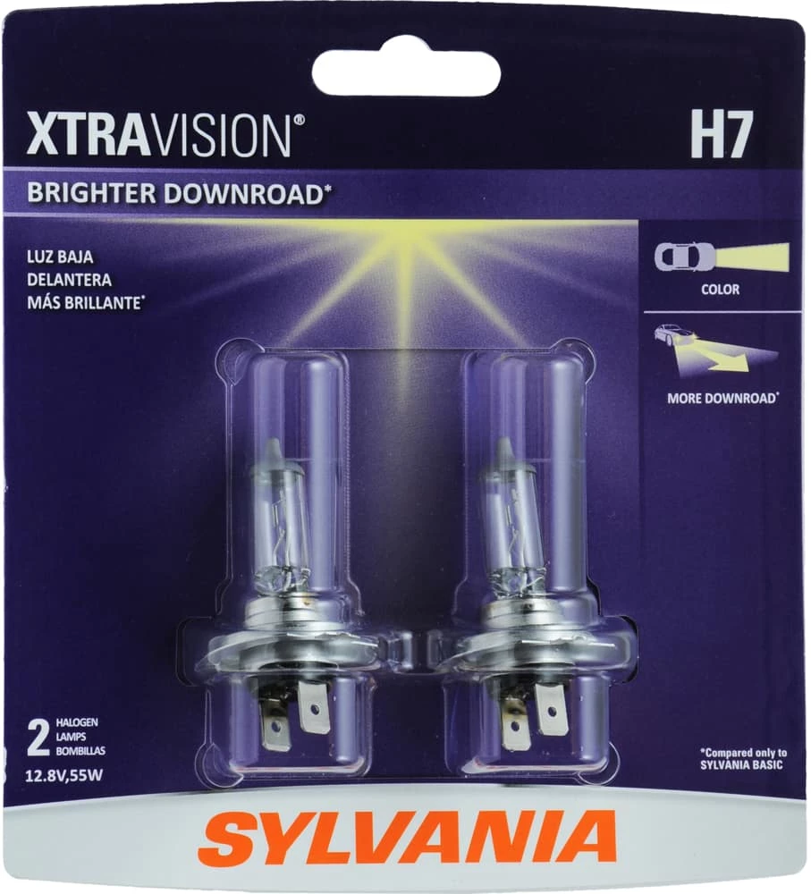 H7 Sylvania Halogen Headlight Bulb, 2-pk - Image 2