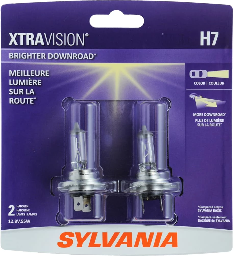 H7 Sylvania Halogen Headlight Bulb, 2-pk - Image 3