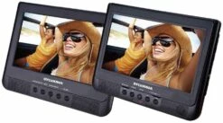 Sylvania Dual Portable DVD Player With 10-in Display, USB Card Slot To Play Digital Movies